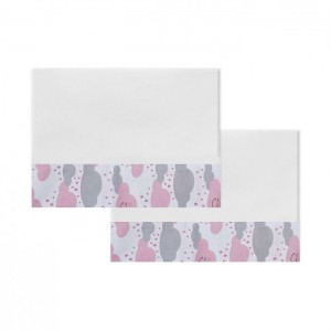 Jogo de Fronha Estampada - Chuva de Benção Rosa