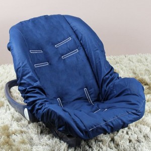 Capa de Bebê Conforto TR - Marinho com Branco