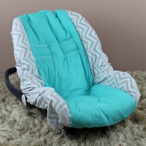 Capa de Bebê Conforto TR - Chevron Tiffany