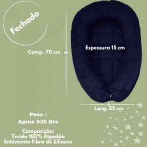 Ninho Redutor para Bebê - Azul
