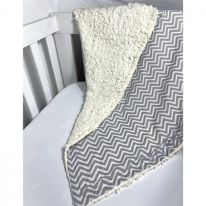 Cobertor de Sherpa Estampado M - Chevron