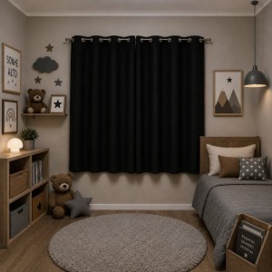 Cortina Micropercal - Preto